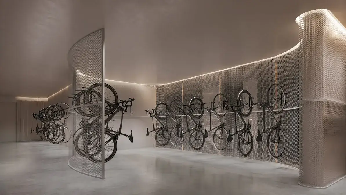 Bicicletário com recarga elétrica